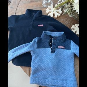 Set of 2 Vineyard Vines half zip ups